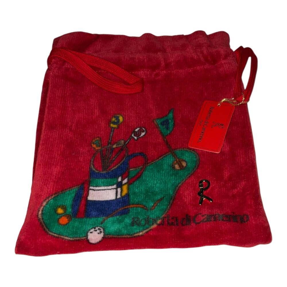 Roberta Di Camerino Velvet Pouch Bag Nwt